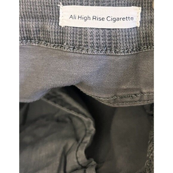 Frame Le Crop Mini Boot Pants Window Pane Plaid Womens Sz 24 Gray Bootcut Crop - Picture 7 of 8